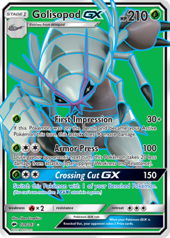 Golisopod-GX, Burning Shadows #129, Pokémon TCG card