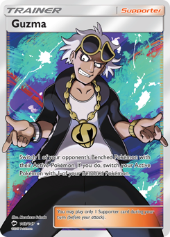 Guzma, Burning Shadows #143, Pokémon TCG card