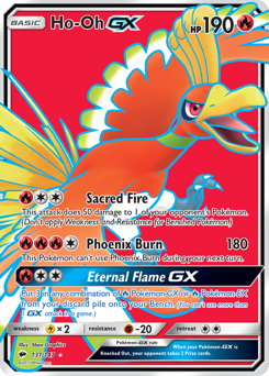 Ho-Oh-GX, Burning Shadows #131, Pokémon TCG card