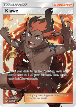 Kiawe, Burning Shadows #144, Pokémon TCG card