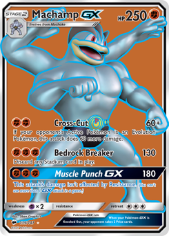 Machamp-GX, Burning Shadows #135, Pokémon TCG card