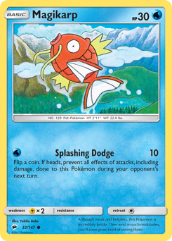 Magikarp, Burning Shadows #32, Pokémon TCG card