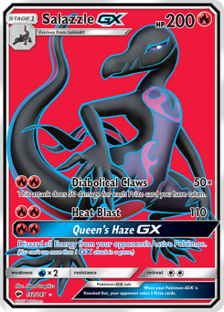 Salazzle-GX, Burning Shadows #132, Pokémon TCG card