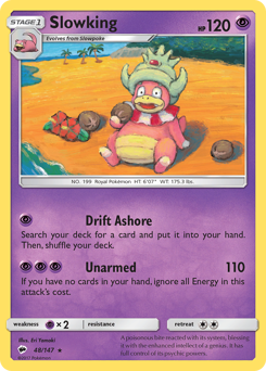 Slowking, Burning Shadows #48, Pokémon TCG card