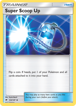Super Scoop Up, Burning Shadows #124, Pokémon TCG card