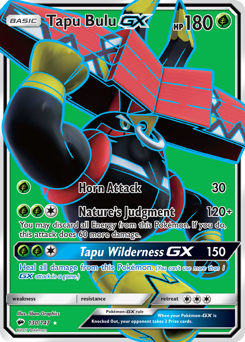 Tapu Bulu-GX, Burning Shadows #130, Pokémon TCG card