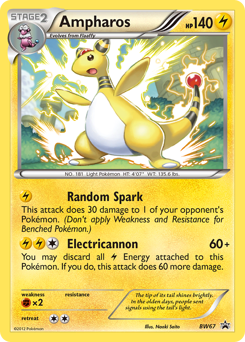 Ampharos, BW Black Star Promos #BW67, Pokémon TCG card
