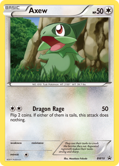 Axew, BW Black Star Promos #BW10, Pokémon TCG card