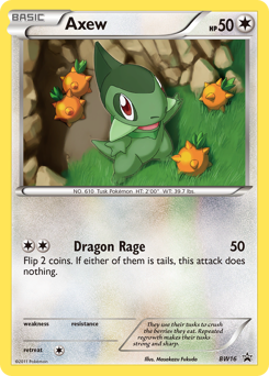Axew, BW Black Star Promos #BW16, Pokémon TCG card