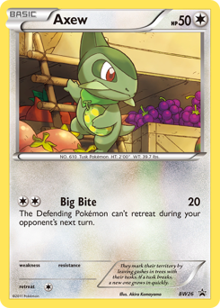 Axew, BW Black Star Promos #BW26, Pokémon TCG card