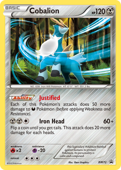 Cobalion, BW Black Star Promos #BW72, Pokémon TCG card