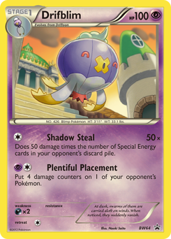 Drifblim, BW Black Star Promos #BW64, Pokémon TCG card