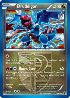 Druddigon, BW Black Star Promos #BW80, Pokémon TCG card