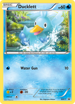 Ducklett, BW Black Star Promos #BW17, Pokémon TCG card