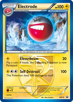 Electrode, BW Black Star Promos #BW76, Pokémon TCG card