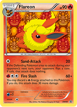 Flareon, BW Black Star Promos #BW88, Pokémon TCG card