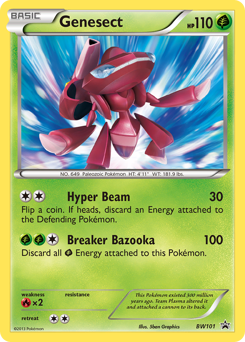 Genesect, BW Black Star Promos #BW101, Pokémon TCG card