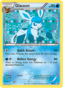 Glaceon, BW Black Star Promos #BW90, Pokémon TCG card