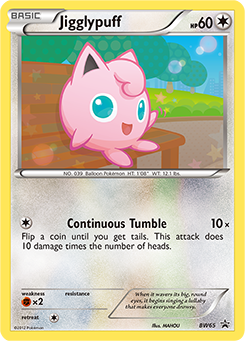Jigglypuff, BW Black Star Promos #BW65, Pokémon TCG card
