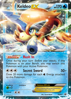 Keldeo-EX, BW Black Star Promos #BW61, Pokémon TCG card