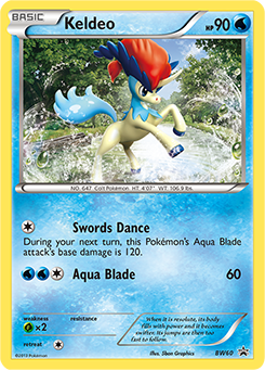 Keldeo, BW Black Star Promos #BW60, Pokémon TCG card