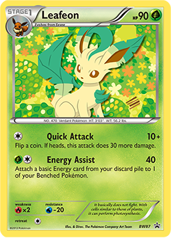 Leafeon, BW Black Star Promos #BW87, Pokémon TCG card