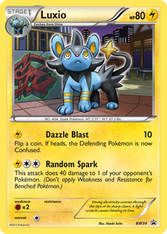 Luxio, BW Black Star Promos #BW34, Pokémon TCG card