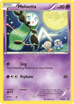 Meloetta, BW Black Star Promos #BW68, Pokémon TCG card