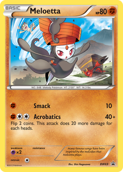 Meloetta, BW Black Star Promos #BW69, Pokémon TCG card