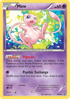 Mew, BW Black Star Promos #BW98, Pokémon TCG card