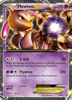 Mewtwo-EX, BW Black Star Promos #BW45, Pokémon TCG card
