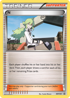 N, BW Black Star Promos #BW100, Pokémon TCG card