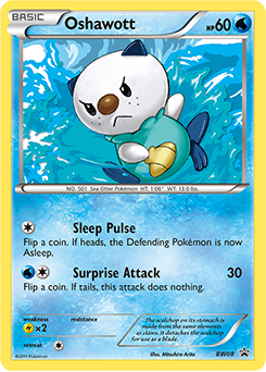 Oshawott, BW Black Star Promos #BW08, Pokémon TCG card