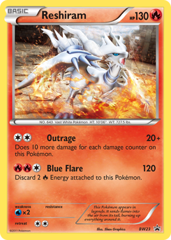 Reshiram, BW Black Star Promos #BW23, Pokémon TCG card