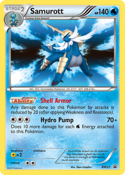 Samurott, BW Black Star Promos #BW22, Pokémon TCG card