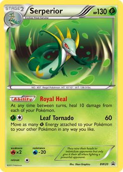Serperior, BW Black Star Promos #BW20, Pokémon TCG card