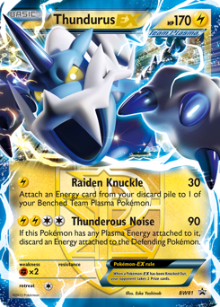 Thundurus-EX, BW Black Star Promos #BW81, Pokémon TCG card