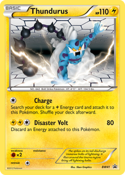 Thundurus, BW Black Star Promos #BW41, Pokémon TCG card