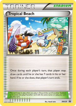 Tropical Beach, BW Black Star Promos #BW28, Pokémon TCG card