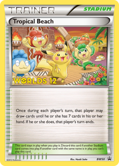 Tropical Beach, BW Black Star Promos #BW50, Pokémon TCG card