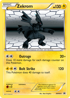 Zekrom, BW Black Star Promos #BW005, Pokémon TCG card