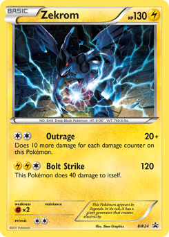 Zekrom, BW Black Star Promos #BW24, Pokémon TCG card