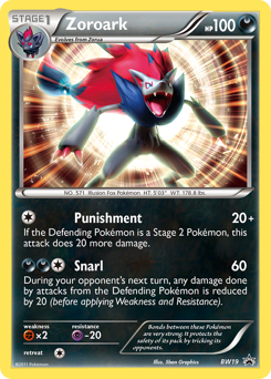 Zoroark, BW Black Star Promos #BW19, Pokémon TCG card