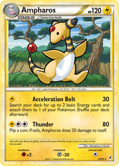 Ampharos, Call of Legends #23, Pokémon TCG card