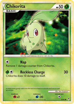 Chikorita, Call of Legends #53, Pokémon TCG card