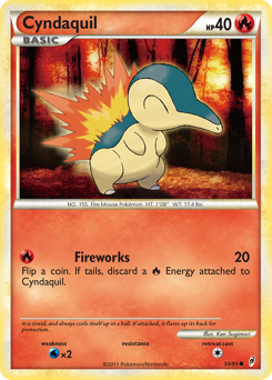 Cyndaquil, Call of Legends #55, Pokémon TCG card