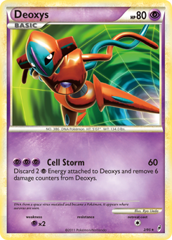 Deoxys, Call of Legends #2, Pokémon TCG card