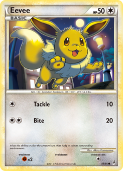 Eevee, Call of Legends #56, Pokémon TCG card