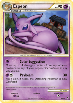 Espeon, Call of Legends #4, Pokémon TCG card