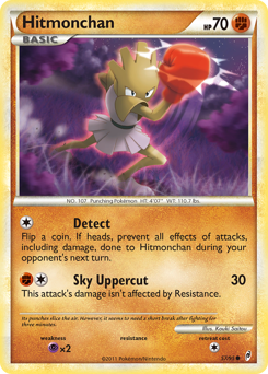 Hitmonchan, Call of Legends #57, Pokémon TCG card